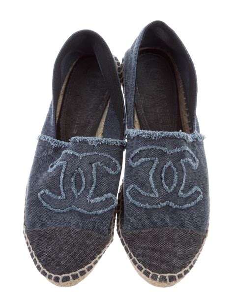 chanel denim shoes